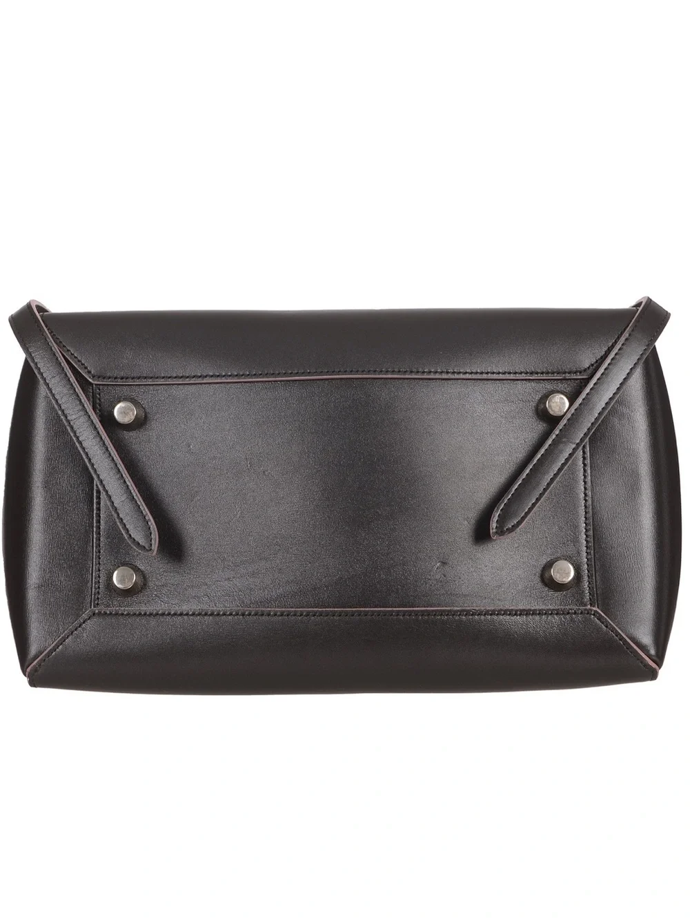 ♥️Celine Mini Black Leather Top-Handle Satchel with Pink Trim♥️